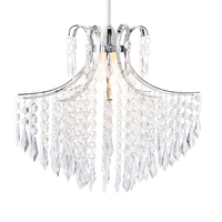 Glow Acrylic Droplet Easy to Fit Shade - Chrome