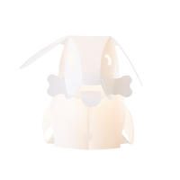 Glow Dog Origami Style Table Lamp - White
