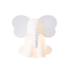 Glow Elephant Origami Style Table Lamp - White