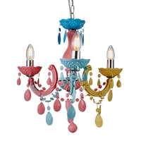 Glow Marie 3 Light Chandelier - Multi Coloured