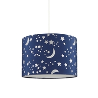 Glow Moon and Stars Easy to Fit Shade - Blue