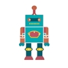 Glow Robot Table Lamp - Blue
