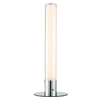 Glow Shimmer Cylinder Colour Changing LED Table Lamp - Chrome