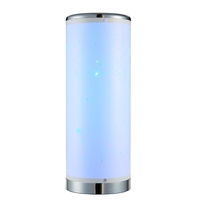 Glow Starburst Colour Changing LED Cylinder Table Lamp - White