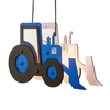 Glow Tractor Ceiling Pendant Light - Blue