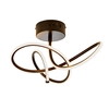 Glow Whirly Semi Flush Ceiling Light - Matte Black