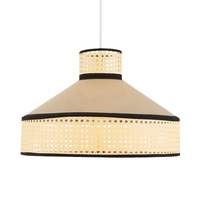 Grace Rattan Easy to Fit Conical Lamp Shade - Natural