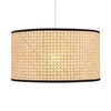Grace Rattan Easy to Fit Cylinder Lamp Shade - Natural