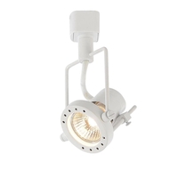 Greenwich GU10 Single Track Circuit Spotlight Head - White