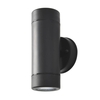 Hahn Outdoor Polycarbonate LED Single Up & Down Wall Light - Black