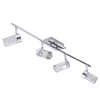 Halifax Bathroom LED Ceiling Spotlight Bar with 4 Adjustable Heads - Chrome