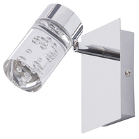 Halifax LED 1 Light Adjustable Wall Light - Chrome