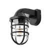 Hamo 1 Light Outdoor Caged Wall Light - Black