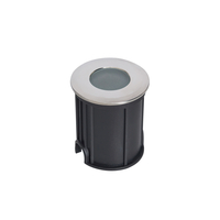 Harold Outdoor Solar LED Recessed Deck Light Kit - Black