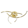 Haza LED Bathroom Flush Ceiling Light - Satin Brass