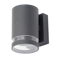 Helo Outdoor 1 Light Wall Light with Photocell - Anthracite