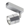 Hexagonal MR16 Track Lighting Spotlight Head w/Transformer - Silver