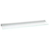 Illuminated Kitchen LED Glass Shelf Fleetwood 120cm Aluminium