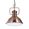 Industrial Style 1 Light Diner Ceiling Pendant - Copper