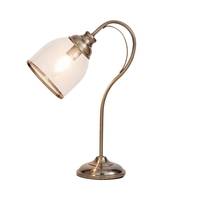 Ingrid 1 Light Table Lamp – Antique Brass