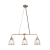 Ingrid 3 Light Ceiling Pendant Bar - Antique Brass