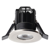 Integrated LED IP65 3000K Fixed Fire Rated Downlight - Brushed Chrome