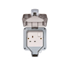 IP66 Outdoor Single Plug Socket Box - Grey