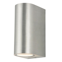 Irwell 2 Light Up and Down Outdoor Wall Light - Stainless Steel