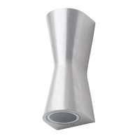 Keila Outdoor Egg Timer Style LED Up and Down Wall Light - Aluminium