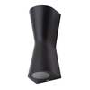 Keila Outdoor Egg Timer Style LED Up and Down Wall Light - Black