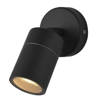 Kenn 1 Light Adjustable Outdoor Wall Light - Black