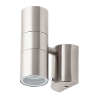 Kenn 2 Light Outdoor Up and Down Wall Light with Photocell - Stainless Steel