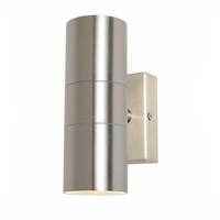 Kenn 2 Light Up and Down Outdoor Wall Light - Stainless Steel
