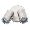Kenn Twin Adjustable Outdoor 2 Light Wall Spotlight - Steel