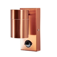 Kenn Up or Down Outdoor Wall Light with PIR Sensor - Copper