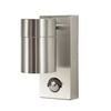 Kenn Up or Down Outdoor Wall Light with PIR Sensor - Stainless Steel