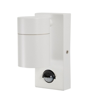 Kenn Up or Down Outdoor Wall Light with PIR Sensor - White