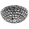 Kensington 3 Light Glass Mesh Flush Ceiling Light - Smoke