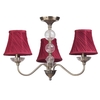 Kensington 3 Light Semi Flush Ceiling Light - Red