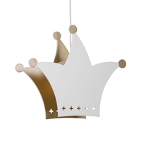 King 1 Pendant Ceiling Light - White