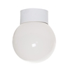 Lahela Flush Ceiling Light Opal Glass Globe