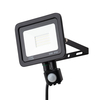 Langton Outdoor LED 30 Watt Slimline Wired Flood Light with PIR Sensor - Black