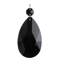 Large Black Almond Crystal