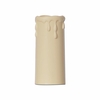 Large Cream Candle Tubes with Decorative Drips