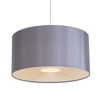 Large Ribbon Easy to Fit Ceiling Shade Drum - Grey