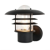 Lark Tiered Fisherman Style Outdoor Wall Lantern - Black