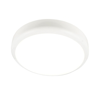 Laure Ceiling or Wall LED Flush Bulkhead with Emergency Function & Microwave Sensor - White