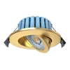 Lydia Bathroom 7 Watt COB LED Adjustable Colour Changing Recessed Downlighter - Satin Brass