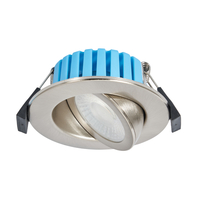 Lydia Bathroom 7 Watt COB LED Adjustable Colour Changing Recessed Downlighter - Satin Nickel