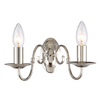 Lyon 2 Arm Flemish Wall Light Chandelier Style - Polished Nickel